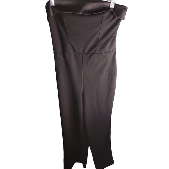 Crystal Sky Black Strapless Pant‎ Jumpsuit Size Small - Picture 1 of 9